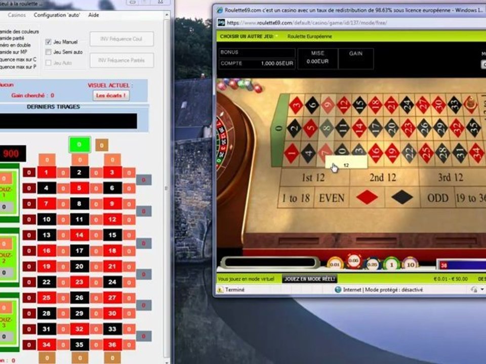 Parametrage du mode semi-auto du logiciel