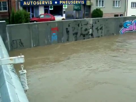 Repubblica Ceca - Alluvioni e inondazioni a Otrokovice