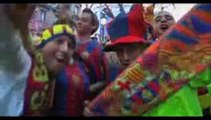 Barcellona - La festa per la vittoria del campionato