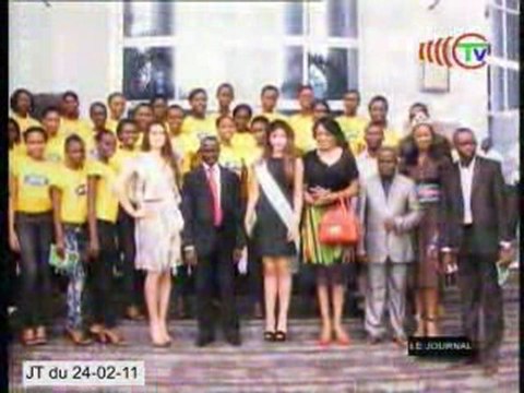 Les candidates de Miss Congo au Mémorial PS De Brazza
