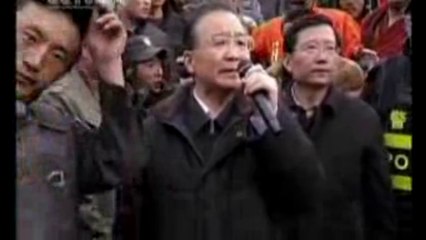 Cina - Il premier Wen Jiabao dai terremotati