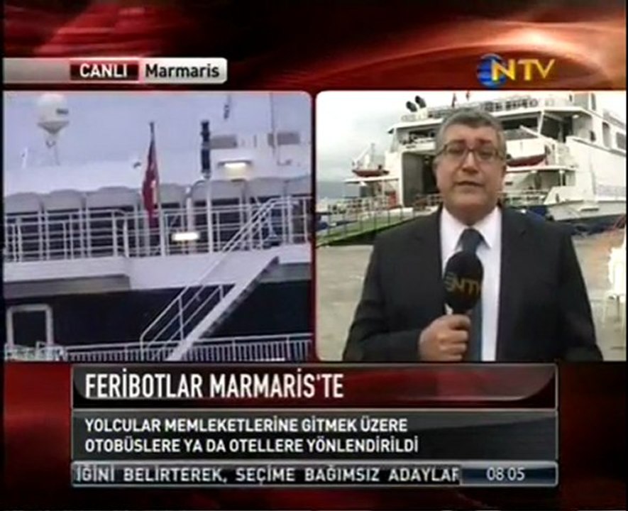 Feribotlar Marmaris'te