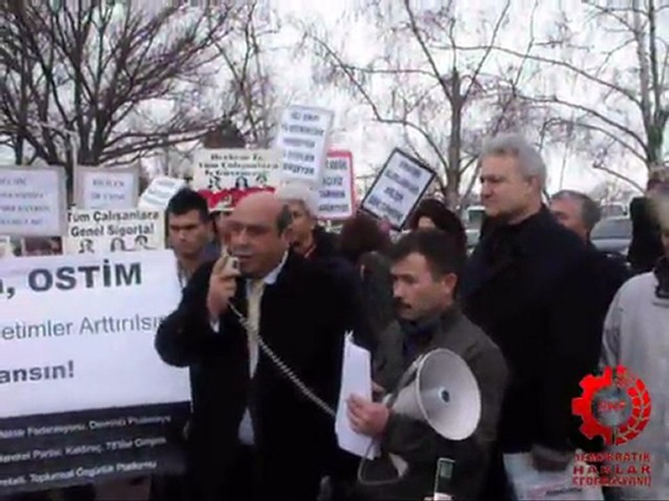 OSTİM Katliamı Meclis Önünde Protesto Edildi