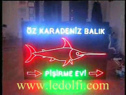 BALIKÇI LED TABELA IŞIKLI ANİMASYONLU