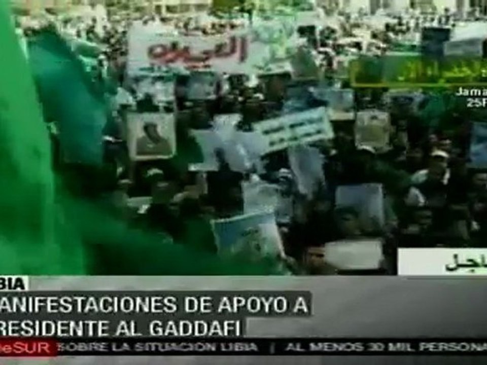 Al-Gaddafi asegura que no abandonará el país