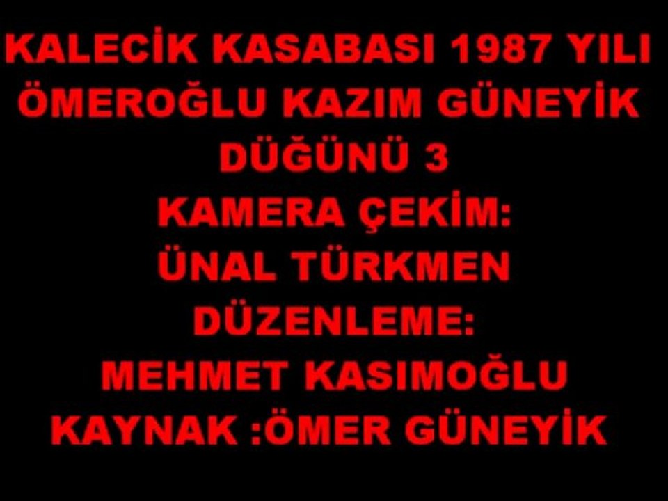 1987 YILI ÖMEROĞLU KAZIM GÜNEYİK DÜĞÜNÜ 3