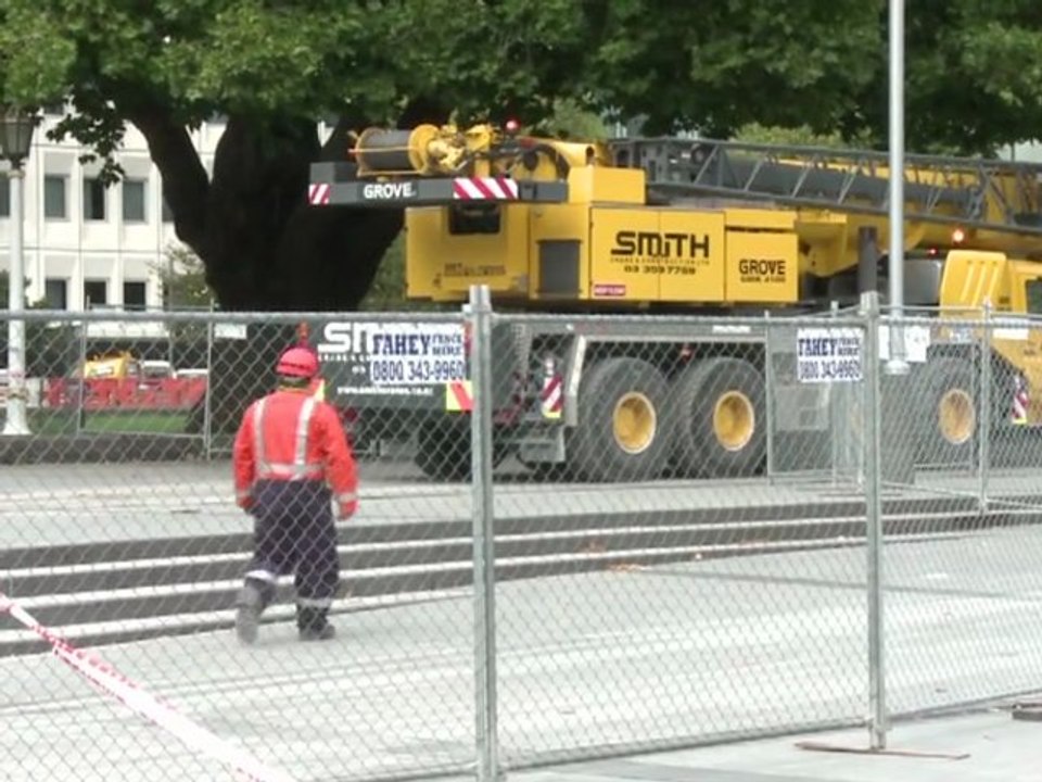 Heavily damaged Christchurch Cathedral