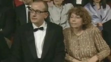 Roberto Benigni goes wild at the Oscars®