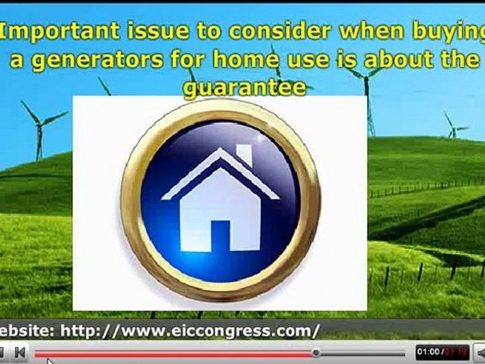 How to get generators for home use?