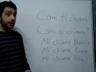 english italian grammar how to say your name