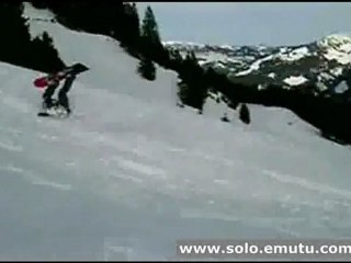 bad snowboard back flip