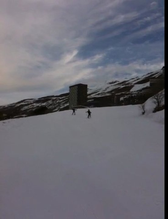 dernière descente aux ménuires samedi 9h .