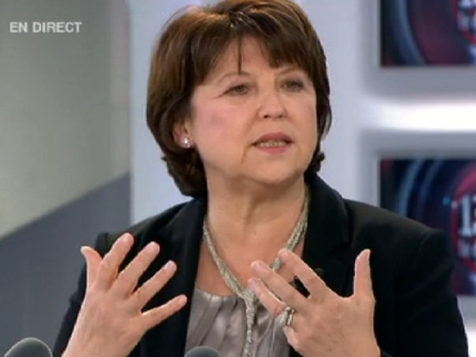 Lapsus d'Aubry: "un projet extrêmement vague... euh...vaste"