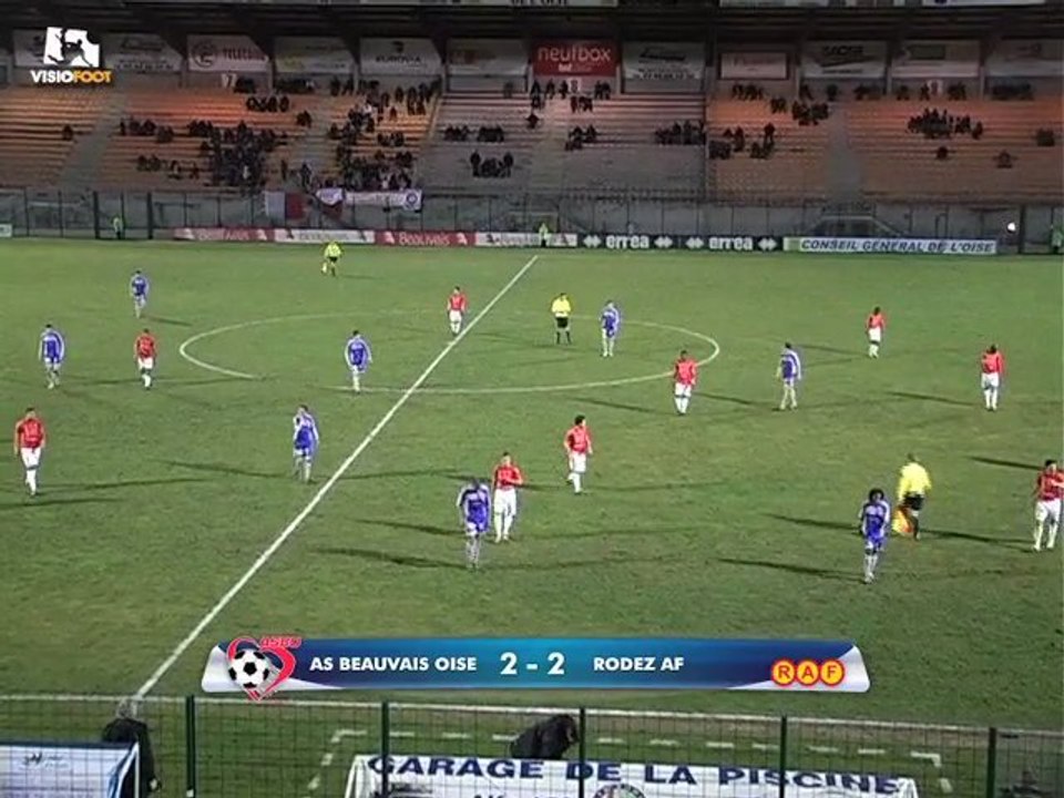AS Beauvais Oise 3-2 Rodez Aveyron Football (25/02/2011)