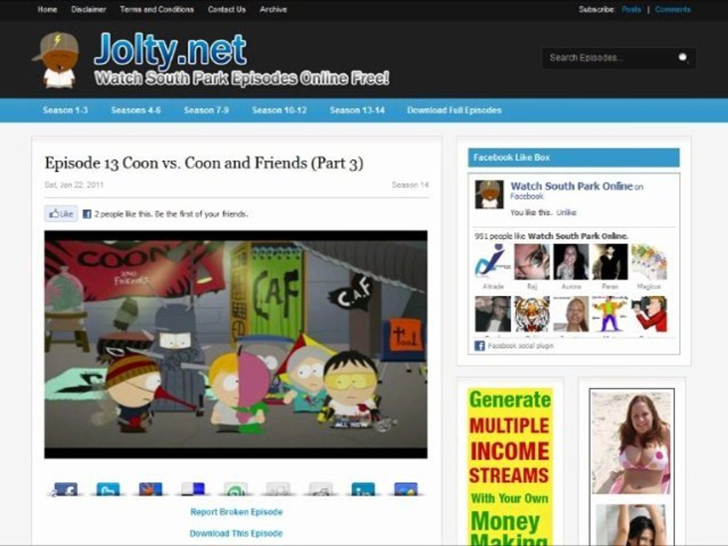 South park discount episodes online free