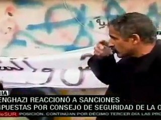 Aplauden en Benghazi sanciones contra el gobierno de Gaddafi