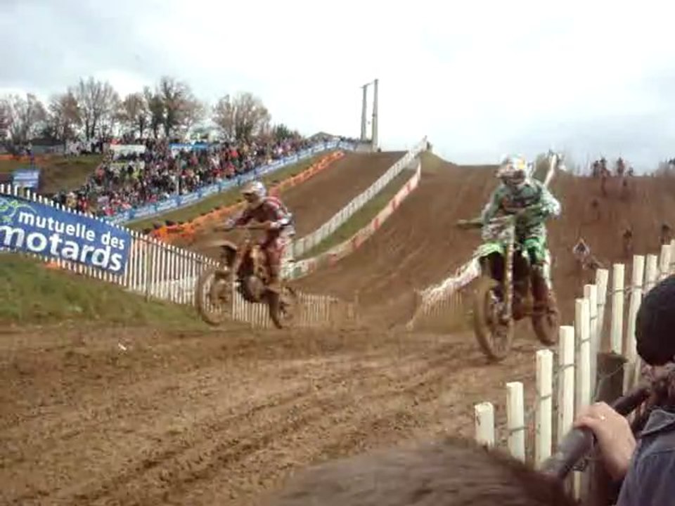 Depart motocross MX1 a Valence le 20 fevrier 2011