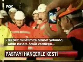 Başbakanımıza yerin 42 metra altında süpriz