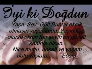 Doğum Günün Kutlu olsun Ecem