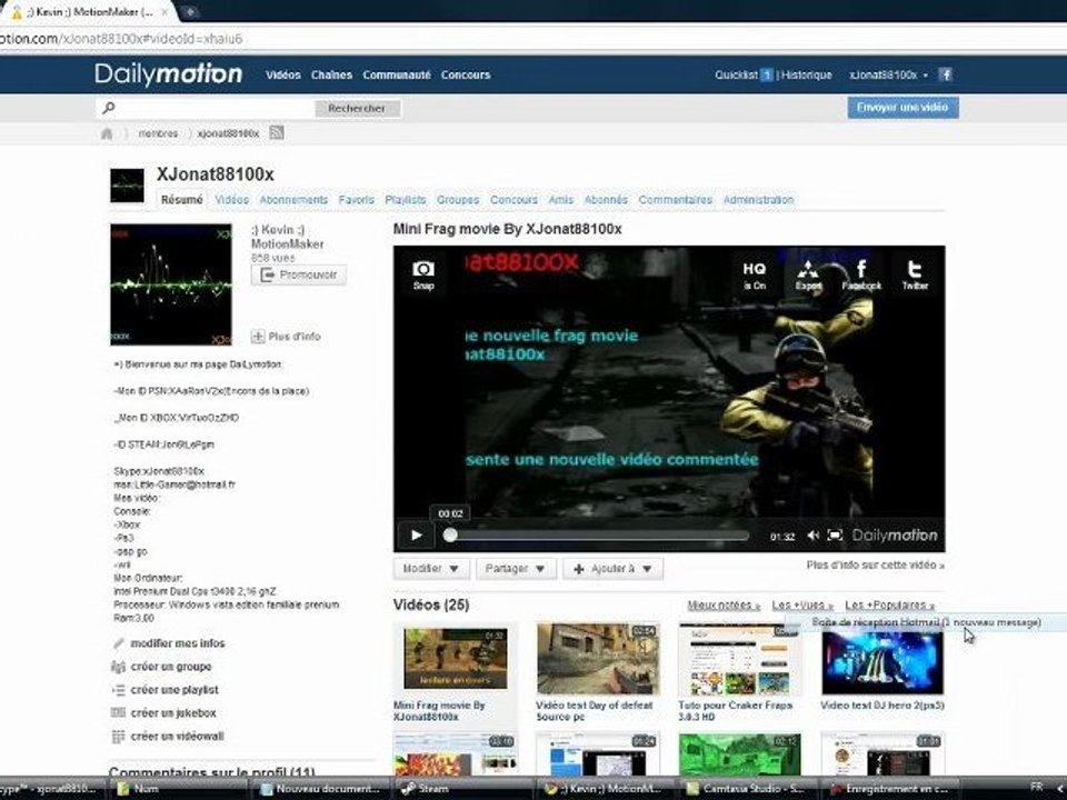 vidéo explication dailymotion(Important)