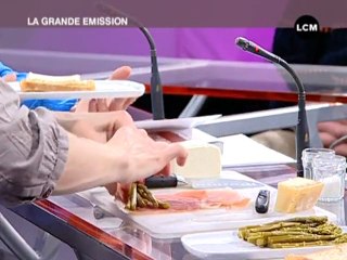 Recette : tartines au jambon, asperges et parmesan