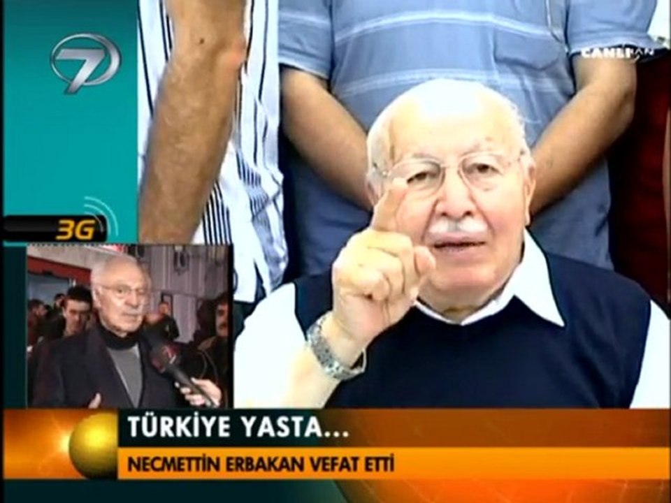 Prof Dr Necmettin ERBAKAN vefat etti ALLAH RAHMET EYLESİN