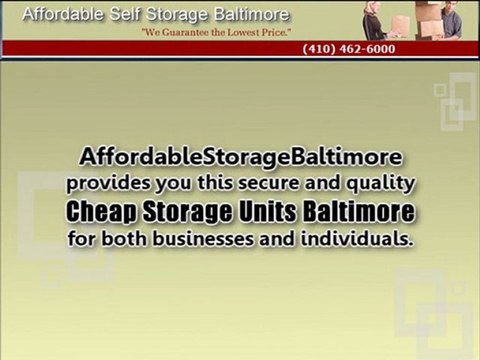 Cheap Storage Units Baltimore: Secure And Affordable