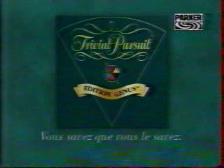 Publicité Trivial Pursuit Parker 1996