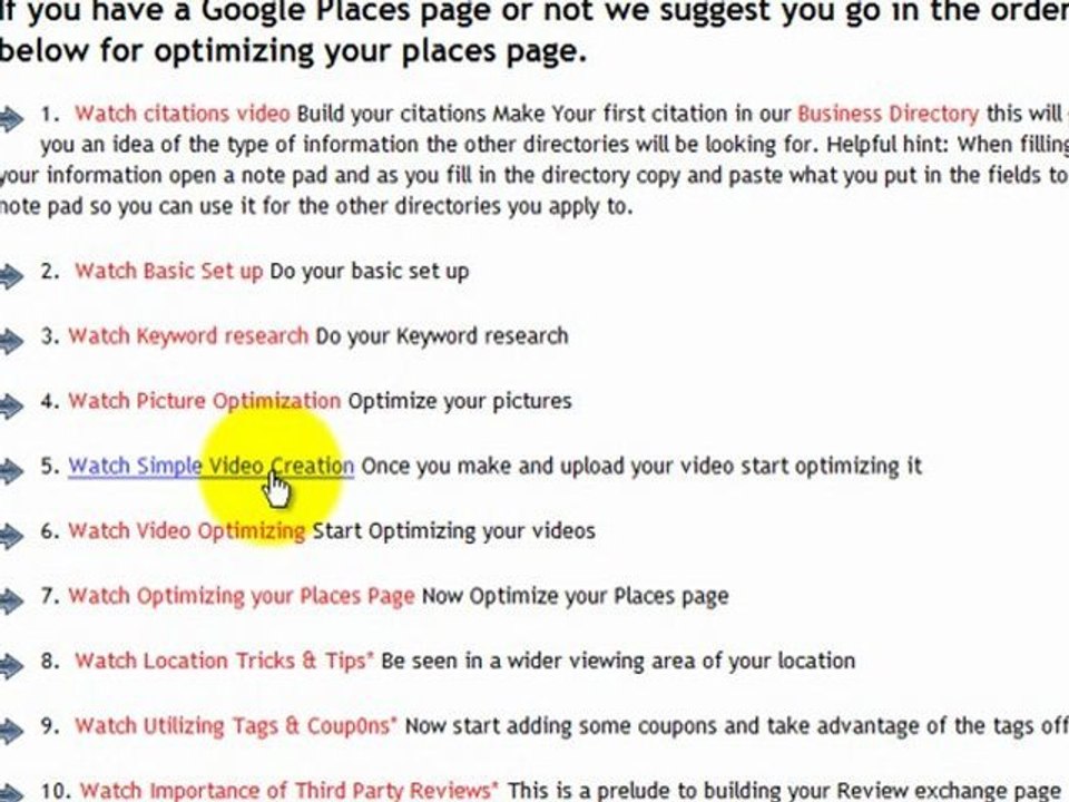 Google Places Page Set up | Optimize your Google Places pag