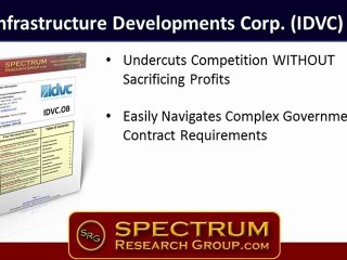 (IDVC.OB) Infrastructure Developments Corp (IDVC.PK, IDVC)