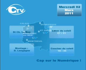 Calaisis TV Météo mercredi 020311