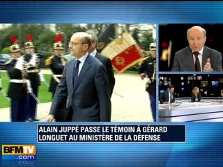 Passation de pouvoir au ministère de la Défense