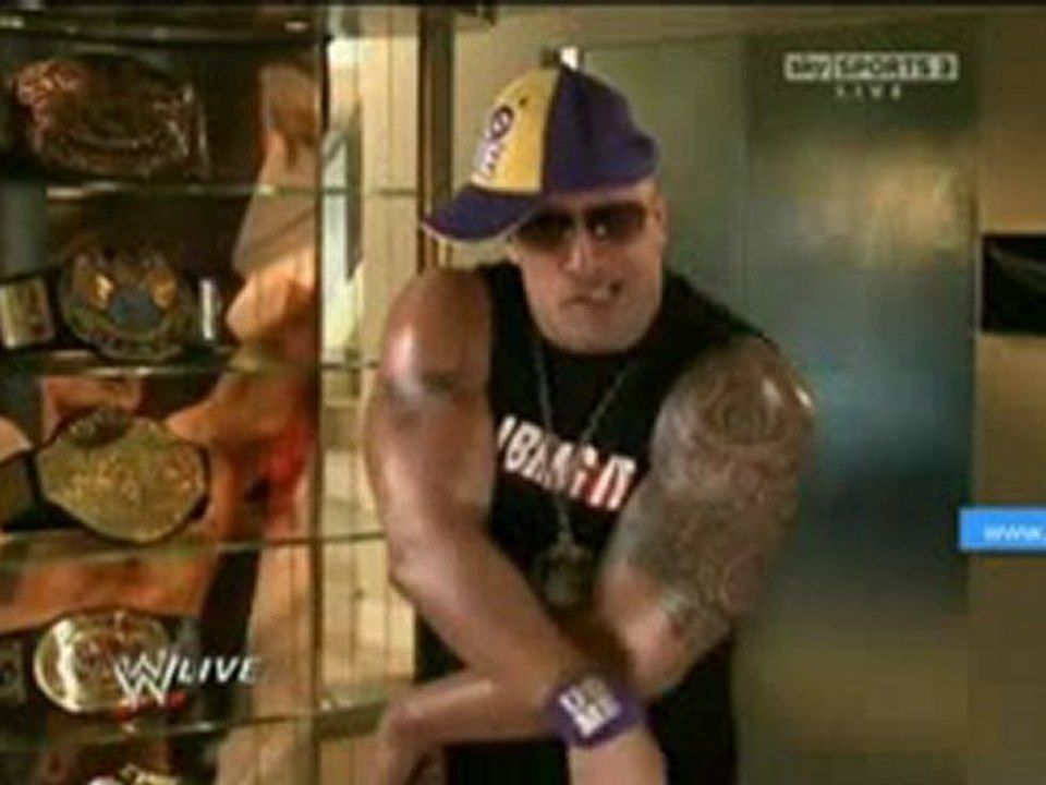Raw 2_28_11 The Rock Response John cena