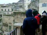 Matera . primi fiocchi di neve