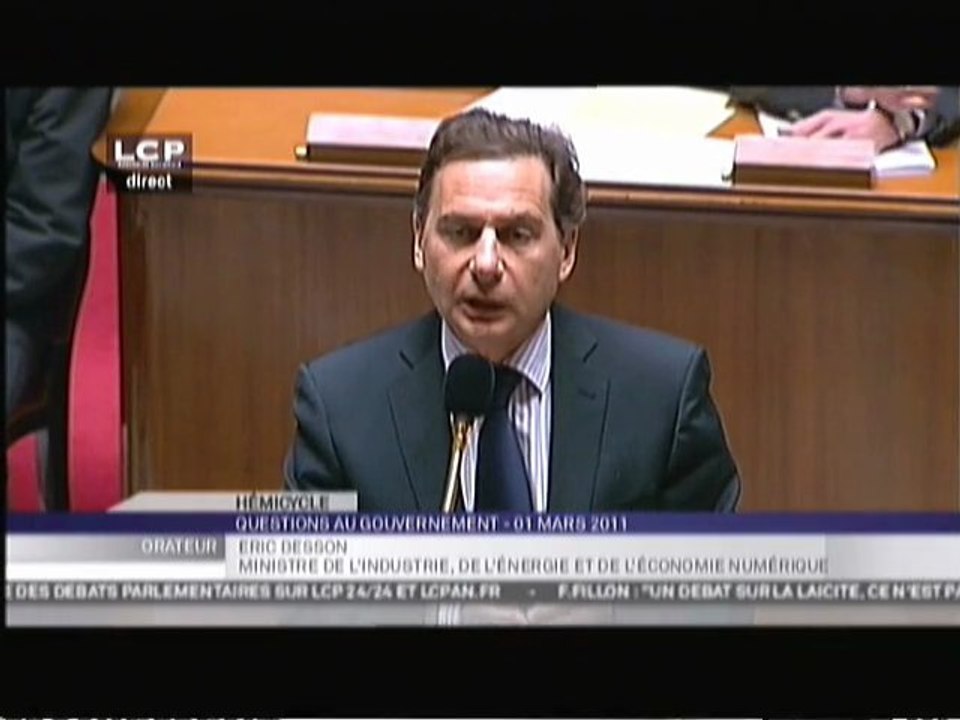 Intervention lors des questions au gouvernement - 1.3.2011