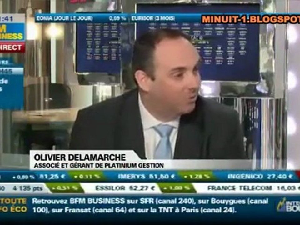 Olivier Delamarche BFM Business 1/03/2011 - 1er mars 2011