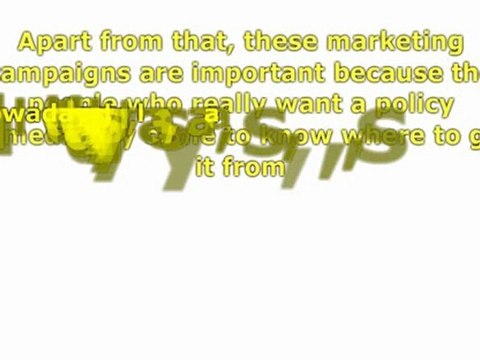 Various aspects of life insurance marketing