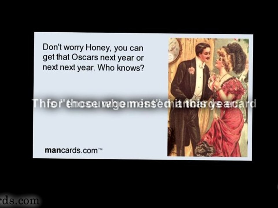 Mancards.com on Oscars