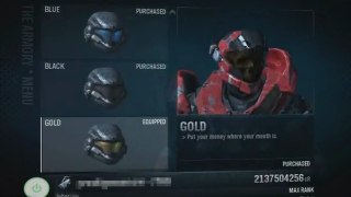 Halo Reach - All armour unlocked and leaked (Reupload) (HD)