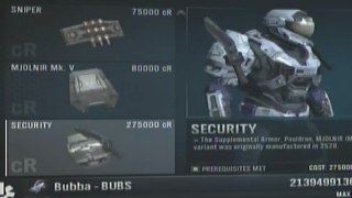 Complete halo reach armory and all armor effects