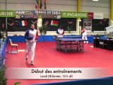 Ham : Entraînement de l'équipe de France de tennis de table