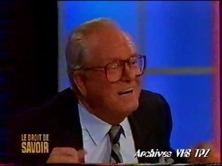 le droit de savoir le pen 1992 2ème partie