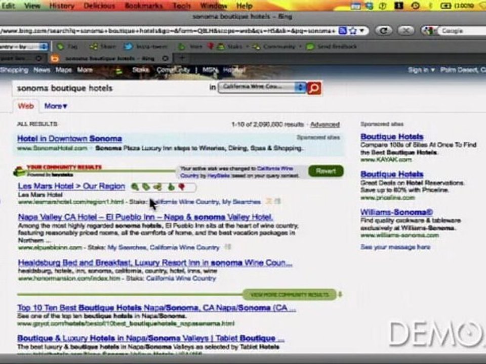 DEMO Spring 2011 - HeyStaks