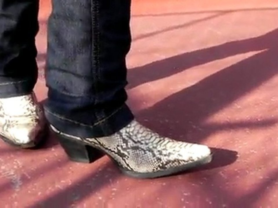 Bottes mexicaines Femme python couleur naturelle