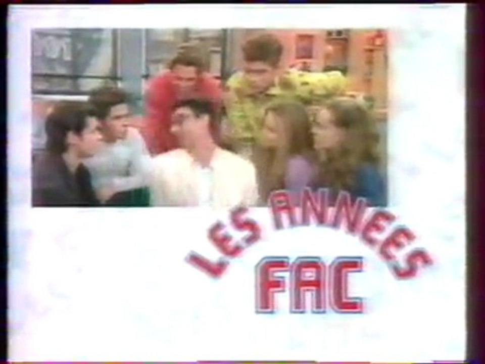 Génerique de la Série Les Annees Fac 12 Juin 1996 TF1