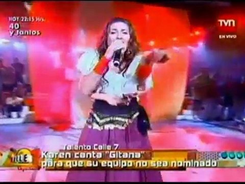 Calle 7 Karen Paola canta gitana
