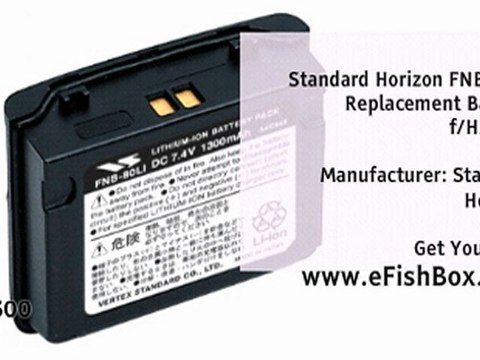 Standard Horizon FNB-80LI Replacement Battery f/HX471S