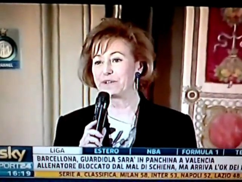Inter: gaffe di Letizia Moratti Ambrogino d'oro