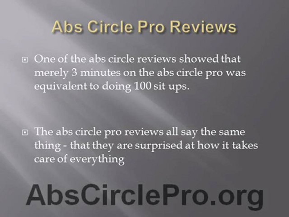 Abs Circle Pro Reviews