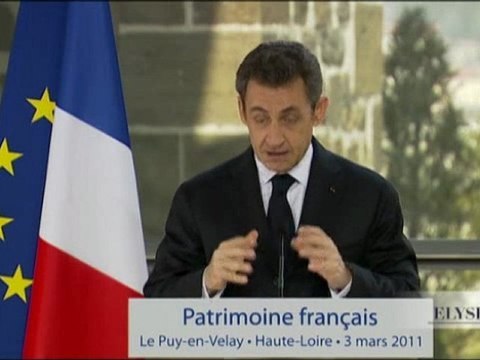 Politique en faveur du patrimoine : M. Sarkozy